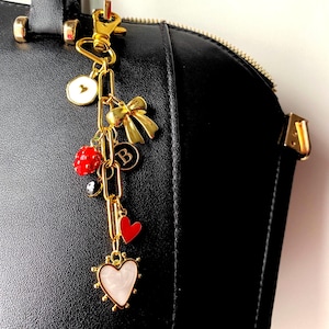 Make your own keychain, charm keychain, purse charm, custom bag charm, personalized purse chain accessory, women handbag charm, gift for her