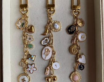Build Your Own Bag Charm, Personalized Charm Keychain, Purse Accessory, Gift for Girl, Bridesmaid Gifts, Custom Purse Charm, Bag Charms