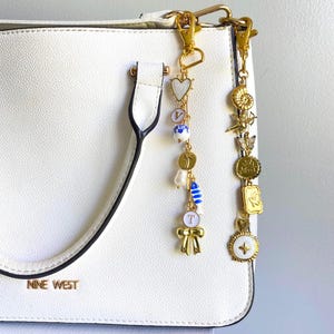 Charm keychain, custom keychain, personalized bag charm, purse chain accessory, trendy handbag charm, cute gift for her, best friend gifts