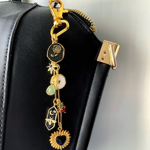 Make your own keychain, personalized bag charm, custom keychain, purse chain accessory, handbag charm, gift for girls, unique gift for her