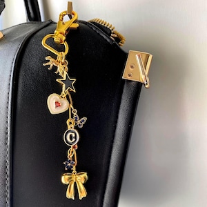 Make your own keychain, personalized bag charm, custom keychain, purse chain accessory, handbag charm, gift for girls, unique gift for her