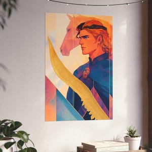 Adolin Wall Art Cosmere Posters Shardblade Print Radiant Art The Way of Kings Home Decor Bookish Cosmere Gift Brandon Sanderson Gift For Him