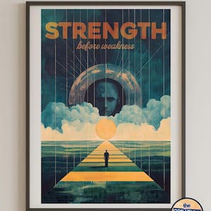 Strength Before Weakness Poster Stormlight Wall Art Sanderson Merch Stormlight Fan Art Strength Before Weakness Home Decor Stormlight Art