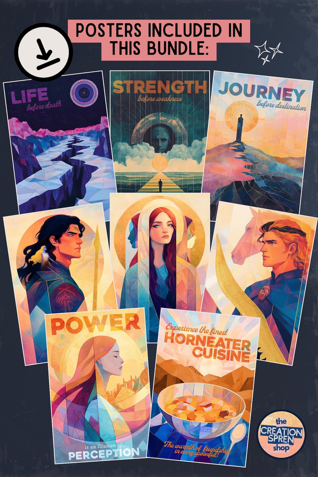 Stormlight Archive Art Prints: Cosmere Digital Poster Bundle (digital ...