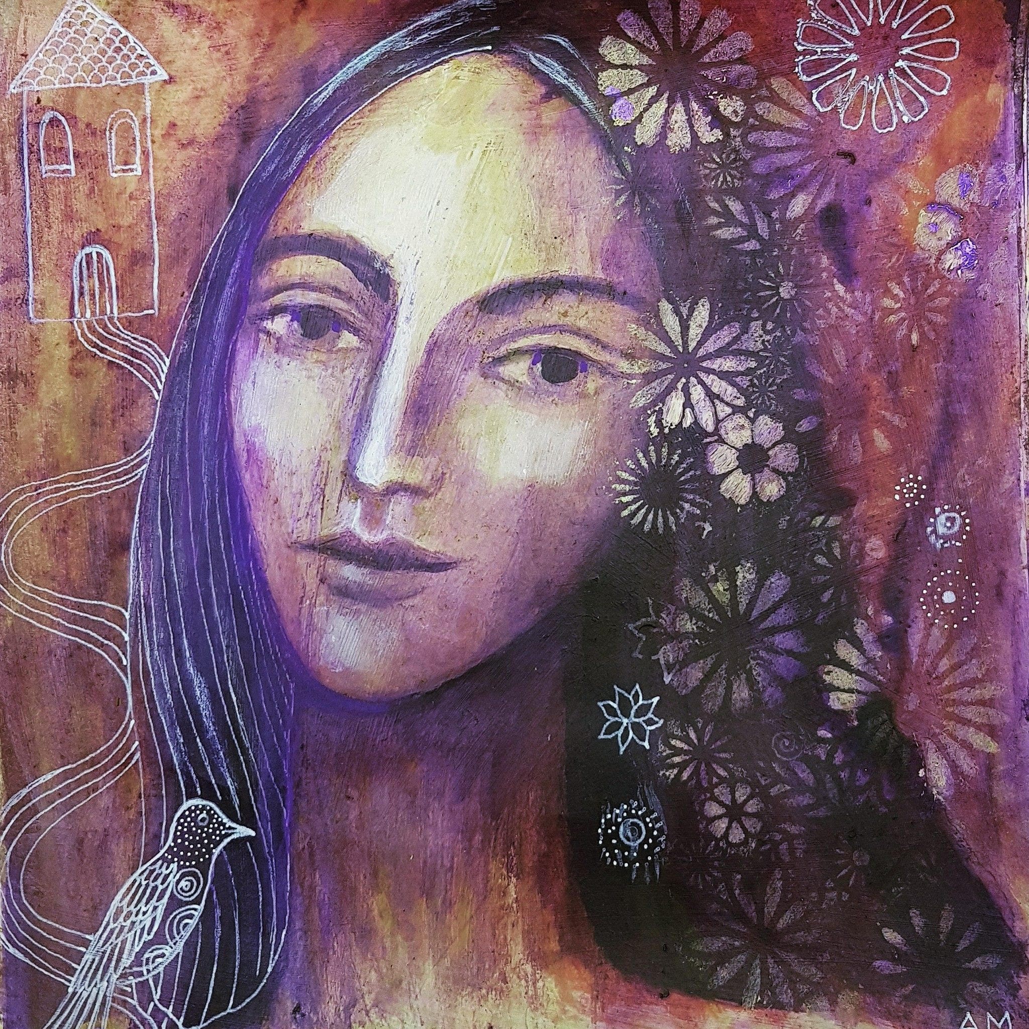 Eva. Original Painting Etsy