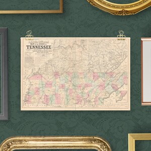 Tennessee Print Map Wall Decor Poster Map Decor Tennessee Map Gift New Home Gift Airbnb Wall Art Vacation Home Tennessee Apartment Wall Art