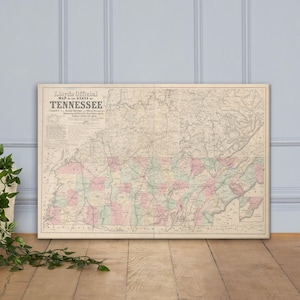 Tennessee State Map Print Tennessee Wall Art Tennessee Decor Moving Gift Housewarming Gift New Tennessee Home Map Wall Decor Tennessee Print