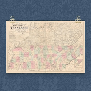 Tennessee Map Print Tennessee Wall Art Tennessee Decor Moving Gift Housewarming Gift New Tennessee Home Map Wall Decor Tennessee Poster Art