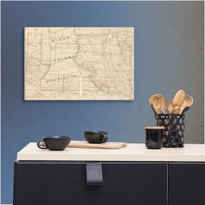 South Dakota State Map Print South Dakota Wall Art South Dakota Decor Moving Gift Housewarming Gift New South Dakota Home Map Wall Decor