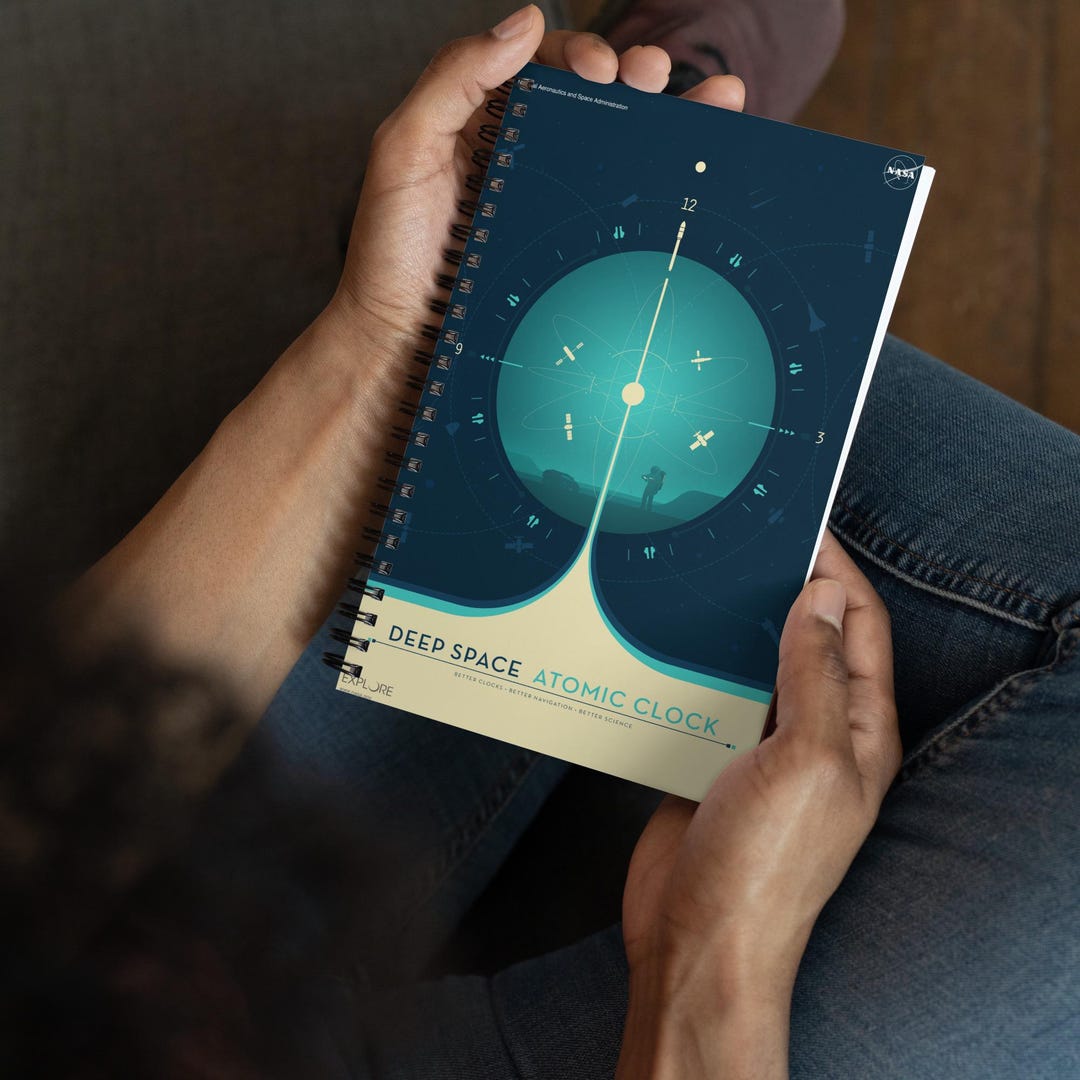 NASA Atomic Clock Journal: Blue Space Travel Notebook - Etsy