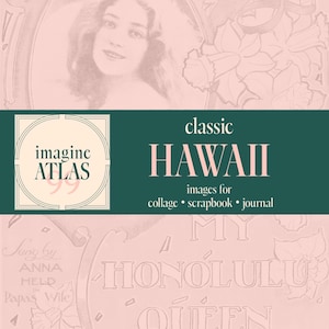 Hawaii Pictures Historic Vintage Antique Hawaii Printable Digital Download Hawaii Junk Journal Pages Retro Craft Supplies Collage Pack