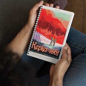 Kepler 186f NASA Journal: Retro Futurism Space Notebook