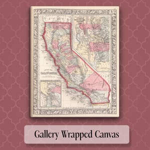 California State Map Print California Wall Art California Decor Moving Gift Housewarming Gift New California Home Map Wall Decor CA