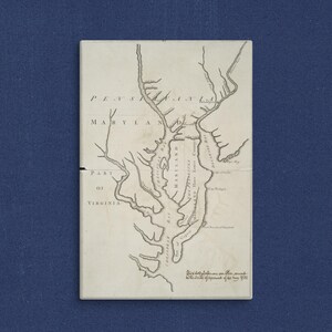 Chesapeake Bay State Map Print Chesapeake Bay Wall Art Chesapeake Bay Decor Moving Gift Housewarming Gift New Chesapeake Bay Home Map Art