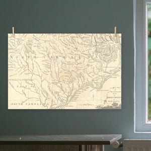 North Carolina Map Print North Carolina Wall Art North Carolina Decor Moving Gift Housewarming Gift New North Carolina Home Map Wall Decor