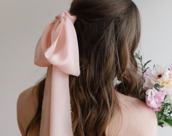 Silk Veil Scarf - Blush Pink