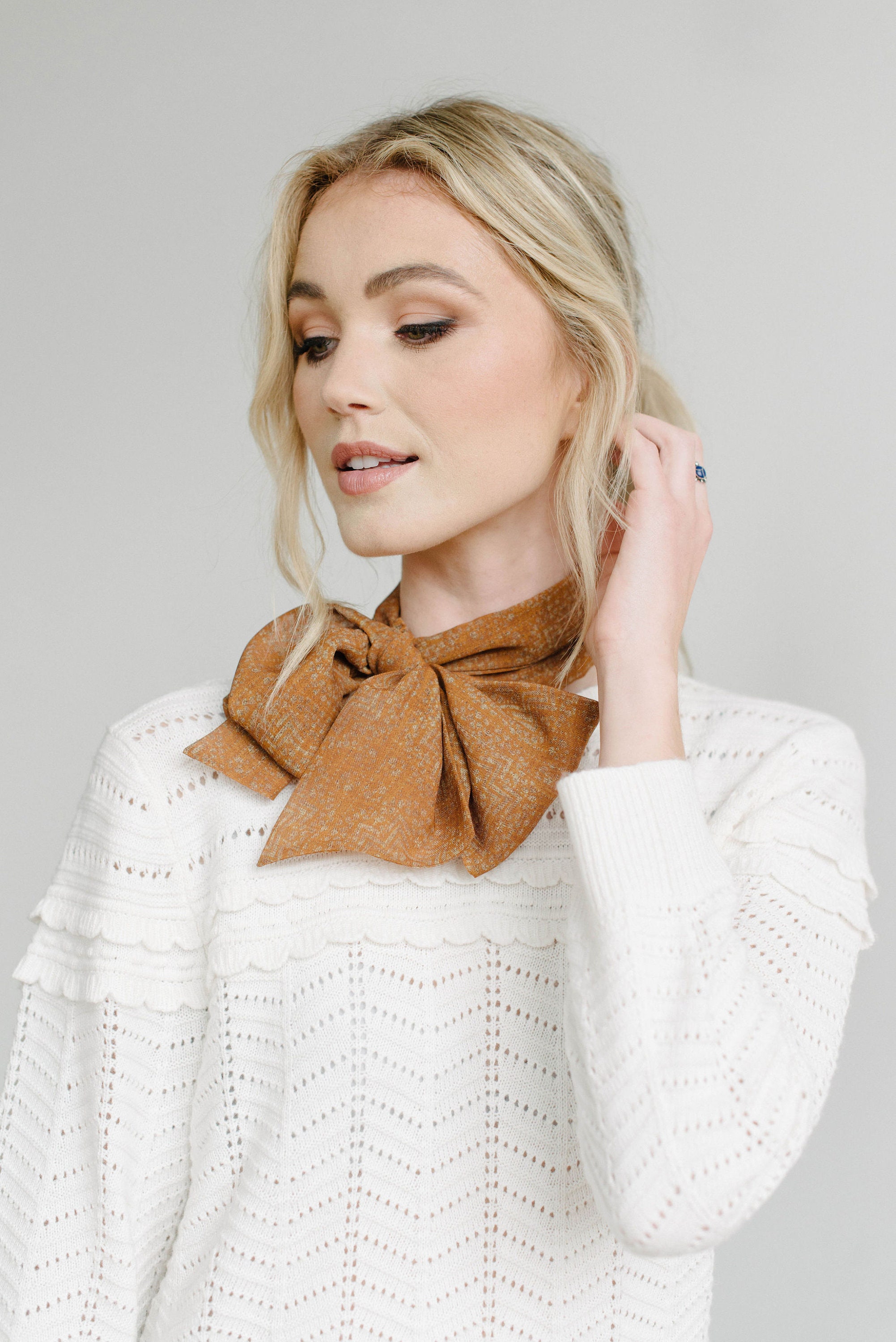 chiffon skinny scarf