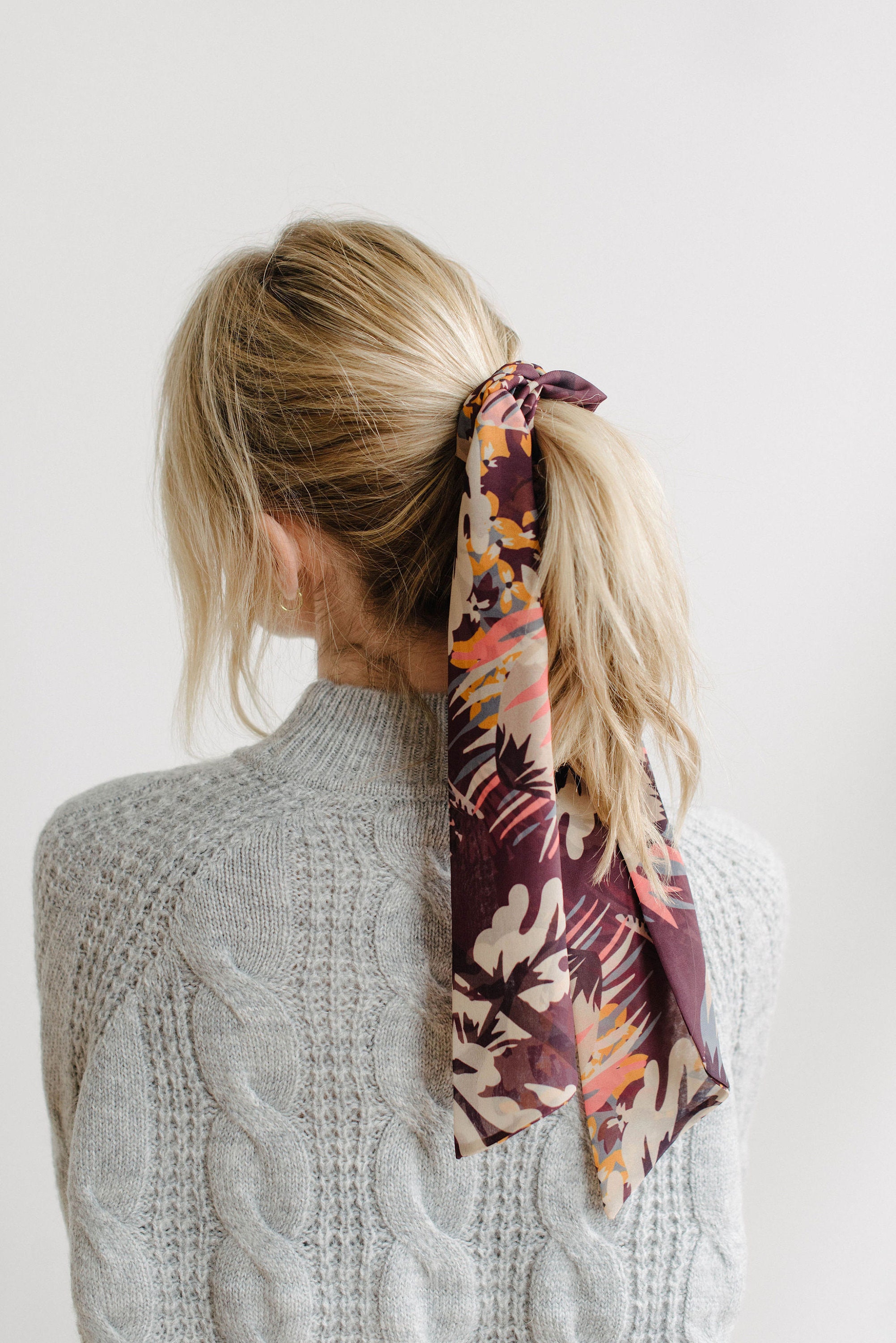 chiffon skinny scarf
