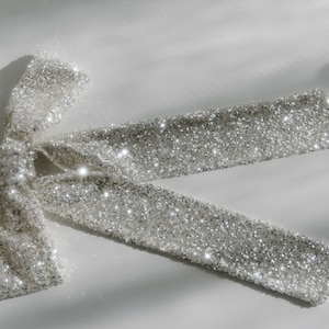 Sparkly Bow Silver image 3