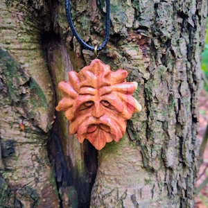 Green Man – Ancient Forest Spirit of Renewal (includes cord, box and linen bag, gift-ready)