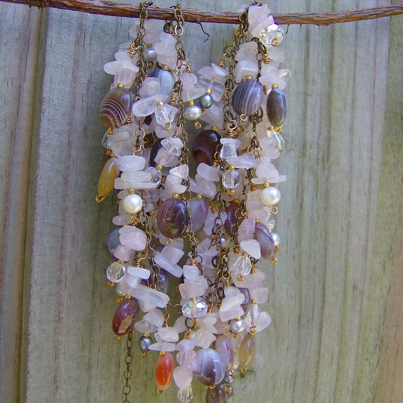 layered The elegant bohemian jewelry beach tropical choker boho /& hippie beaded gemstones wrap body jewelry Long necklacebelt