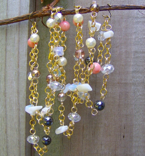 layered The elegant bohemian jewelry beach tropical choker boho /& hippie beaded gemstones wrap body jewelry Long necklacebelt