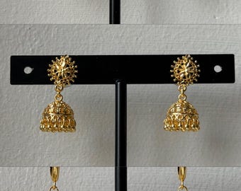 Gold Micro Jhumka | 3 Different Styles
