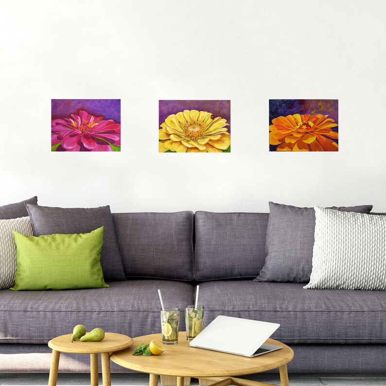 Wall Art PRINT 8x10 Panel of Original Oil Painting of Bright Etsy