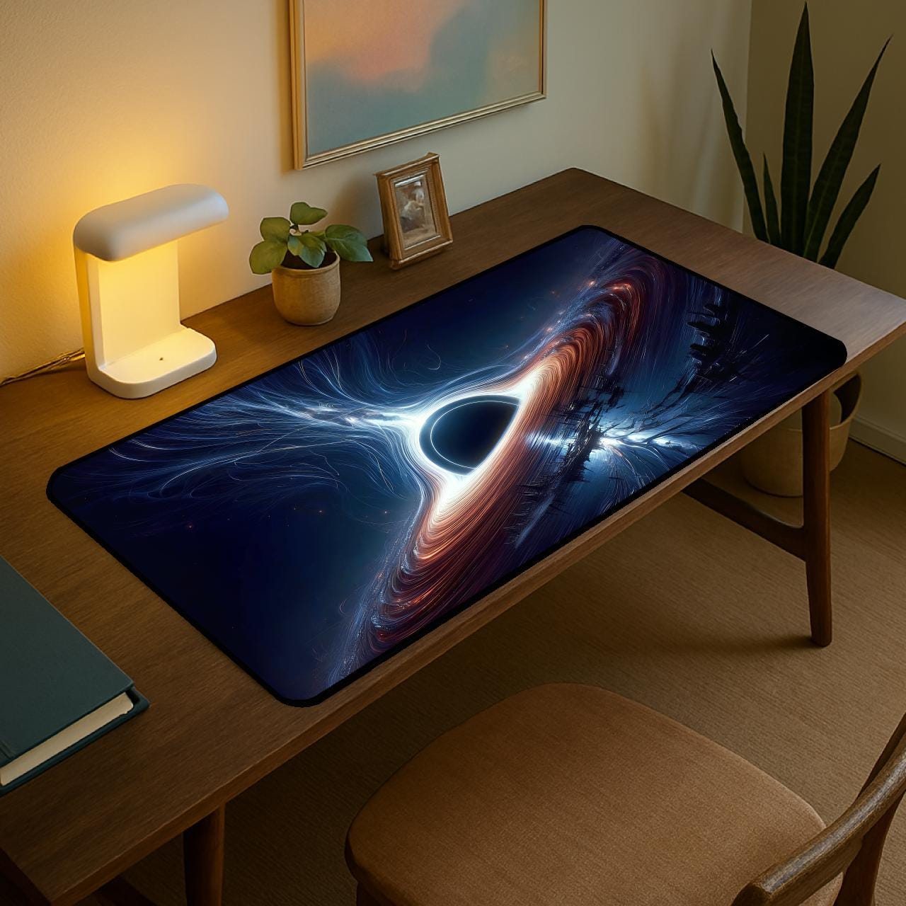 Ainori Galactic Black Hole Gaming Mouse Pad – 12x31.5in Non