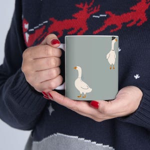 Whimsical Goose Ceramic Mug - Perfect Gift for Animal Lovers, Cozy Home Decor, Tea Lovers, Birthday Present, Unique Kitchenware