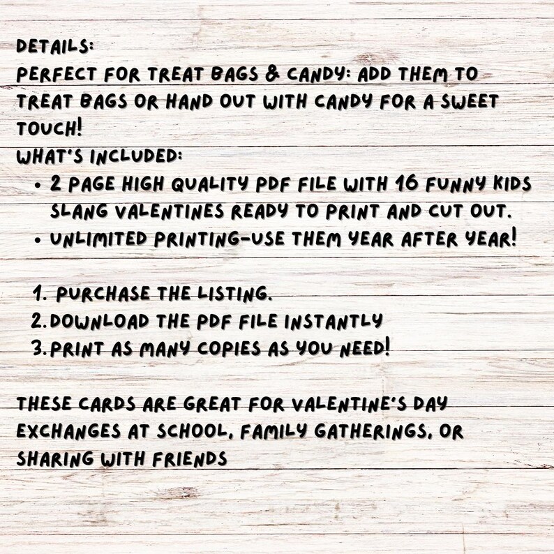 Kids Funny Slang 16 Valentine’s cards, tween, school boys girls valentines day gift. Printable PDF skibidi, rizz, funny. Perfect for school image 7