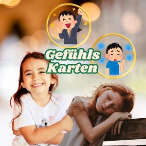 Cartões de emoção 8 peças
