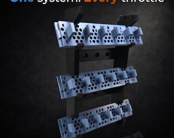 Honeycomb Modular Throttle Rack System / Flight Simulation Wall-Mounted Desktop Lever Rack for MSFS & X-Plane
