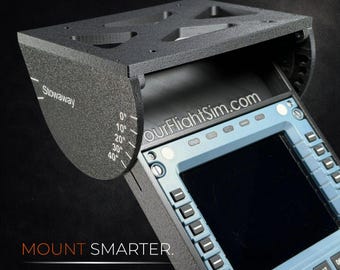 WinCtrl MCDU PFP Under Desk Mount, Rotating Stowaway, WinWing Compatible