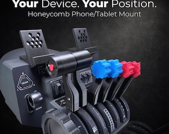 Honeycomb Alpha Bravo Phone Tablet Mount Flight Sim iPad Holder