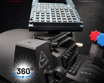 WinWing MCDU PFP Mount | Swivel Flight Sim Panel Holder for Honeycomb