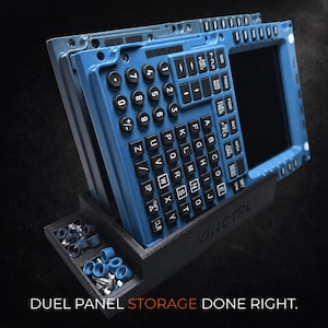 Dual Panel Desk Stand for WinCtrl MCDU PFP, WinWing Flight Sim, Cockpit Setup