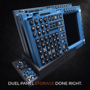 Dual Panel Desk Stand for WinCtrl MCDU PFP, WinWing Flight Sim, Cockpit Setup