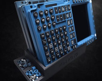 Dual Panel Desk Stand for WinCtrl MCDU PFP, WinWing Flight Sim, Cockpit Setup