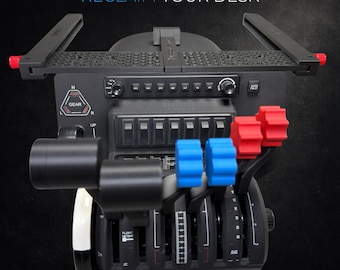 Honeycomb Bravo Under Desk Mount, Sliding Stowaway Mount, Flight Sim Throttle Mount, Desk Setup, Space Saving