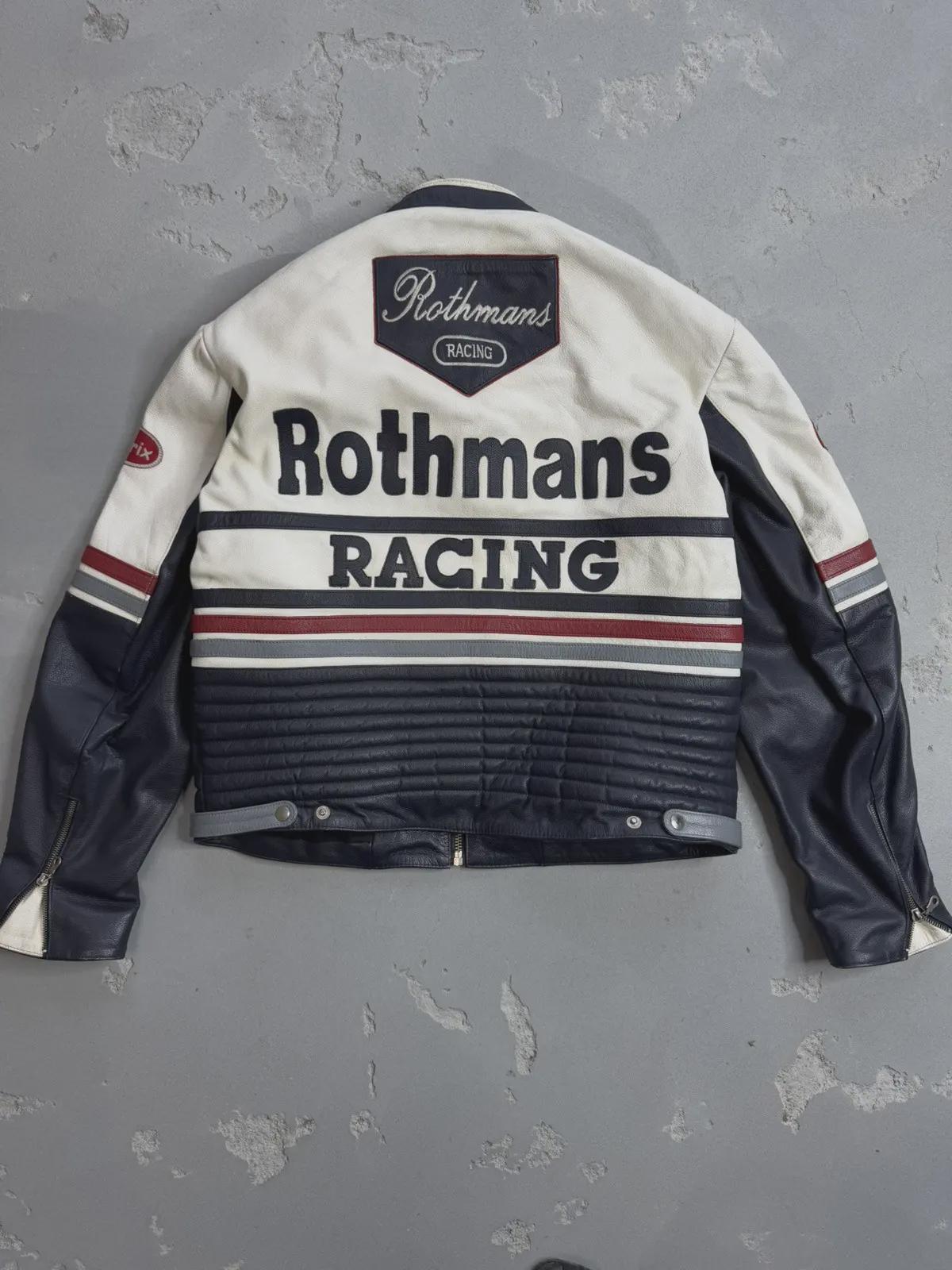 Suzuki Rothmans Racing Leather Jacket Vintage RARE Mens Size XL - Etsy