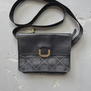 Emporio Armani Mens Black Leather Bag Shoulder One Size