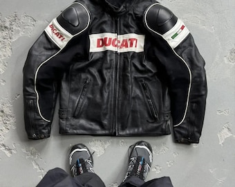 Vintage Ducati Motorcycle Jacket Mens Size M