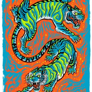 Melvins / Boris - Empire Live Albany NY 2023 silkscreened poster by Jesse Schaller