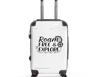 Aesthetic Hard Shell Suitcase | Travel Carry On Luggage | Vacation Travel Bag