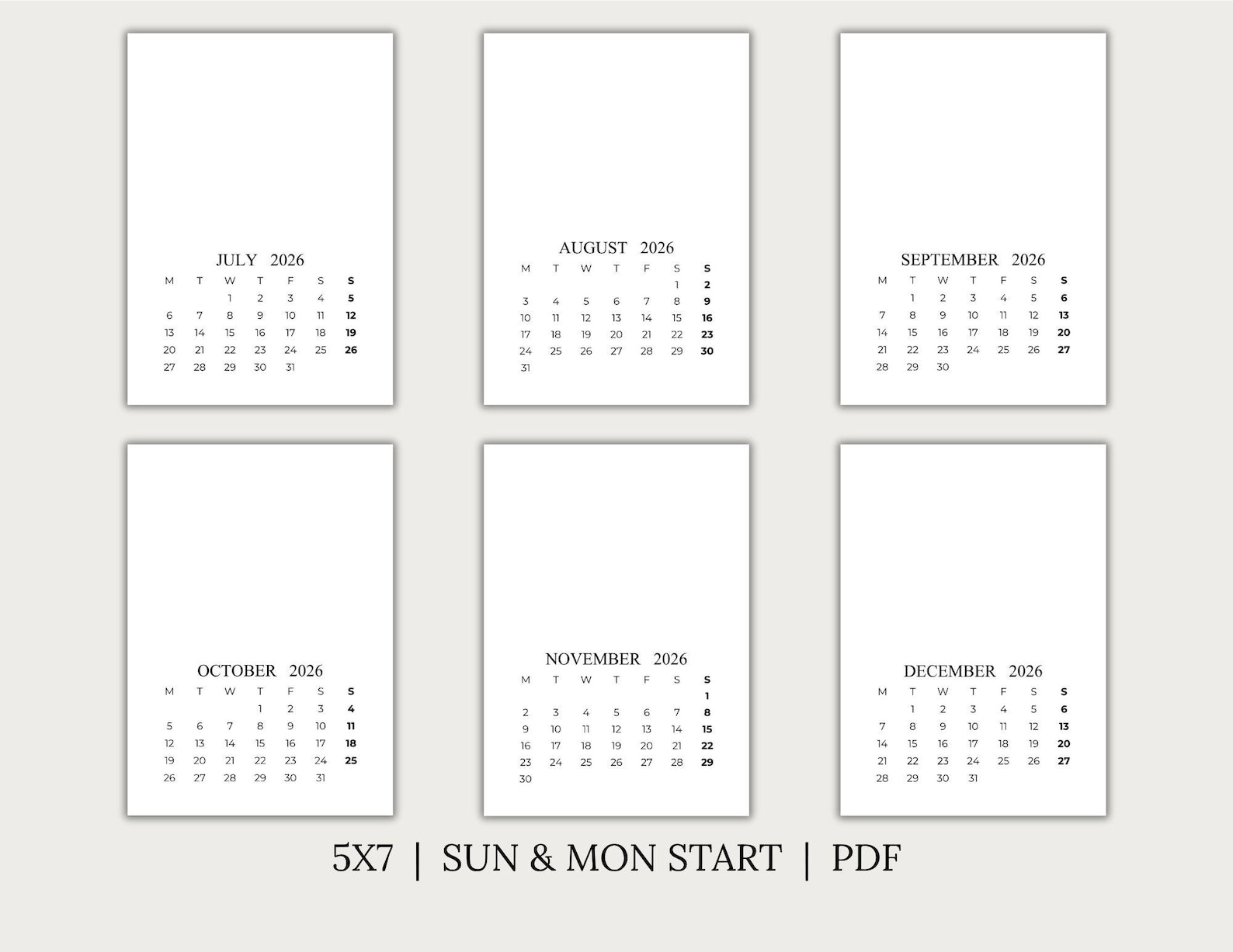 2026 Mini Calendar 2026 Calendar Card 2026 Mini Planner 4x6 5x7 2026-mini-calendar-2026-calendar-card-2026-mini-planner-4x6-5x7