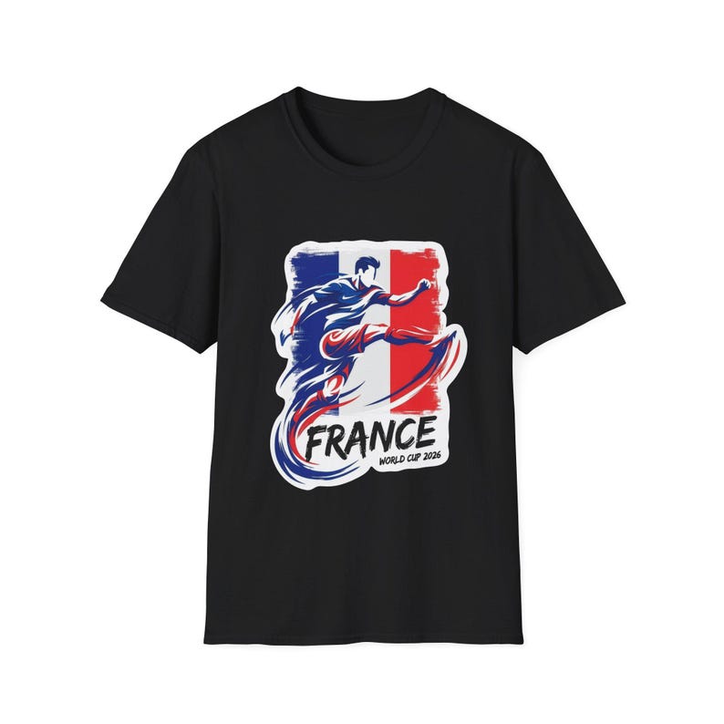 Camiseta con estampado de jugador de fútbol de Francia / Bandera de Francia Copa Mundial 2026 imagen 2