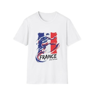 Camiseta con estampado de jugador de fútbol de Francia / Bandera de Francia Copa Mundial 2026 imagen 1