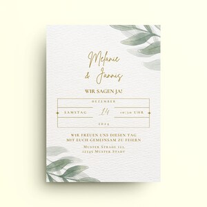Elegant Wedding Invitation – Canva Template | Customizable & digital | DIY wedding card | Instant download for personalized invitations