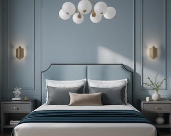 Wall Moulding Kit, Bedroom Wall Decor, Ready to Install Wall Molding Kit, Pre-Cut Wall Trim, Wainscoting Panels for Bedroom